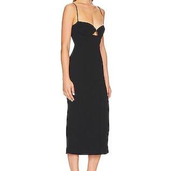 Bardot Vienna Midi Dress in Black - Picture 2 of 3